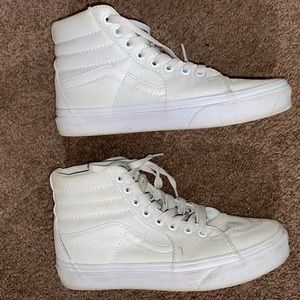 White High Top Vans Women’s 7.5